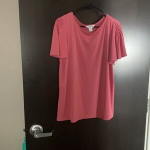 NWOT Liz Claiborne salmon colored top